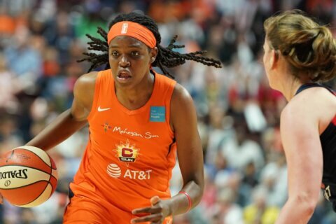 GW alumna Jonquel Jones named AP’s WNBA MVP, former Terp Brionna Jones takes MIP