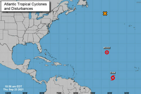 Tropical Storm Sam forms, expected to become hurricane