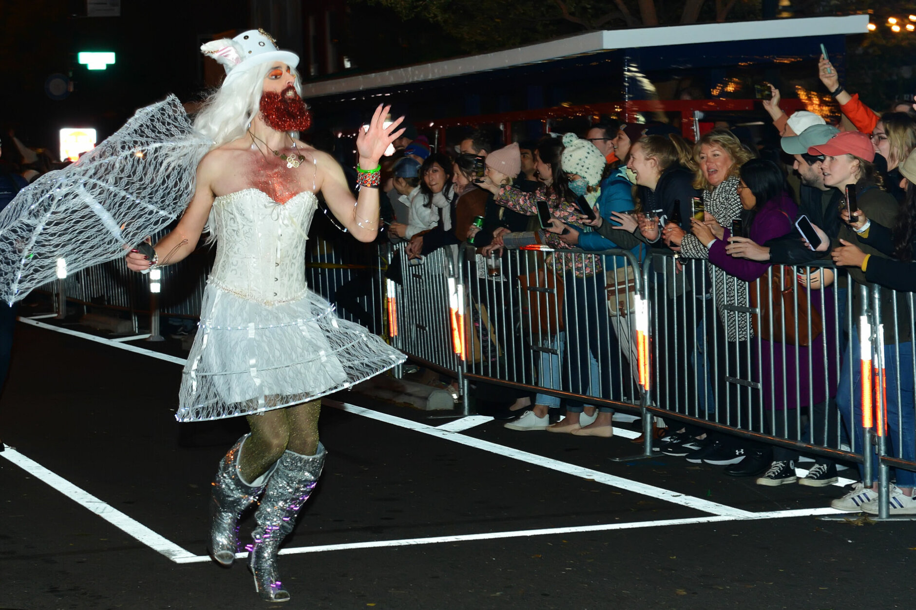 File photo of runner from 2021 17th Street High Heel race.