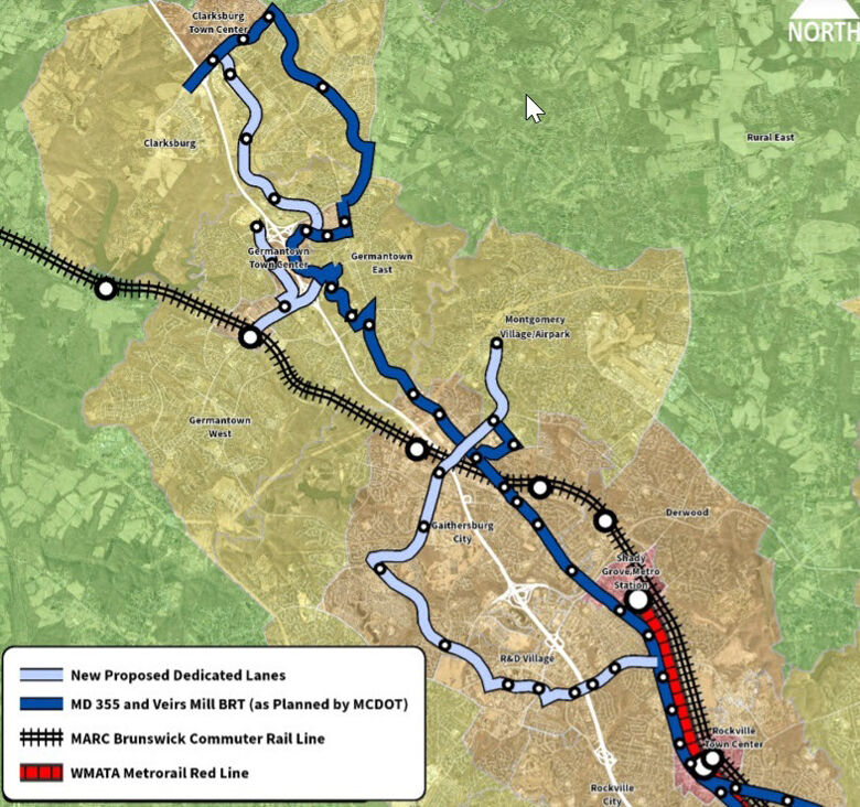 Map of I-270 corridor