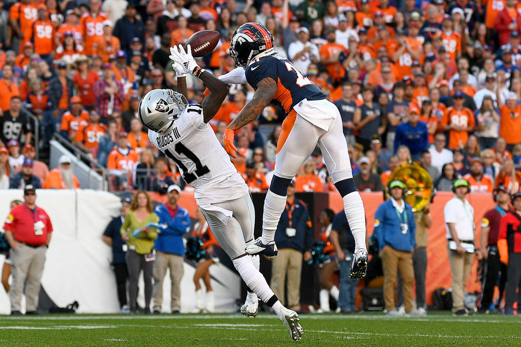<p><em><strong>Raiders 34</strong></em><br />
<em><strong>Broncos 24</strong></em></p>
<p>Given all that Las Vegas had to deal with this week with Jon Gruden&#8217;s well-deserved ouster, this may be one of the most impressive victories in Raiders history &#8212; especially considering it came at the expense of the coach with whom <a href="https://www.sbnation.com/videos/2018/11/10/18080502/mike-shanahan-al-davis-beef-raiders-broncos-debt" target="_blank" rel="noopener">the franchise had the most contentious battles with and against</a>.</p>
<p>And I know Mike Shanahan is persona non grata among most Washington fans, but his addition to the Broncos&#8217; ring of honor was long overdue considering his fingerprints are on the only two Lombardi Trophies they won with John Elway under center. He should absolutely be in the Hall of Fame and I&#8217;ll never understand how a coach with multiple rings is so underrated or how I never noticed he was dying his hair all those years.</p>
<blockquote class="twitter-tweet" data-width="500" data-dnt="true">
<p lang="en" dir="ltr">What a night in <a href="https://twitter.com/hashtag/BroncosCountry?src=hash&amp;ref_src=twsrc%5Etfw">#BroncosCountry</a>. 🤩 <a href="https://t.co/xhoQ1y3FCc">pic.twitter.com/xhoQ1y3FCc</a></p>
<p>&mdash; Denver Broncos (@Broncos) <a href="https://twitter.com/Broncos/status/1449401245777682436?ref_src=twsrc%5Etfw">October 16, 2021</a></p></blockquote>
<p><script async src="https://platform.twitter.com/widgets.js" charset="utf-8"></script></p>
