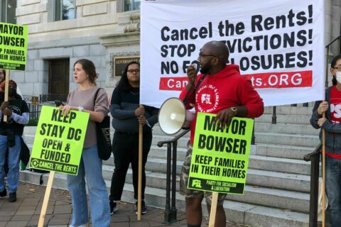 Protesters rally to stop DC from closing applications for rent relief program