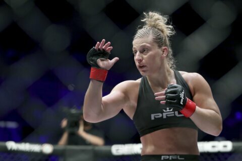 Harrison, now a mother of 2, fights for $1M PFL championship