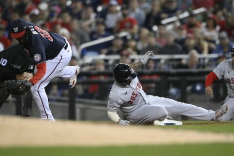 Red Sox beat Nats, move into 2nd spot in AL wild-card chase