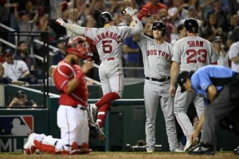Red Sox rally in 9th, on brink of clinching wild-card berth