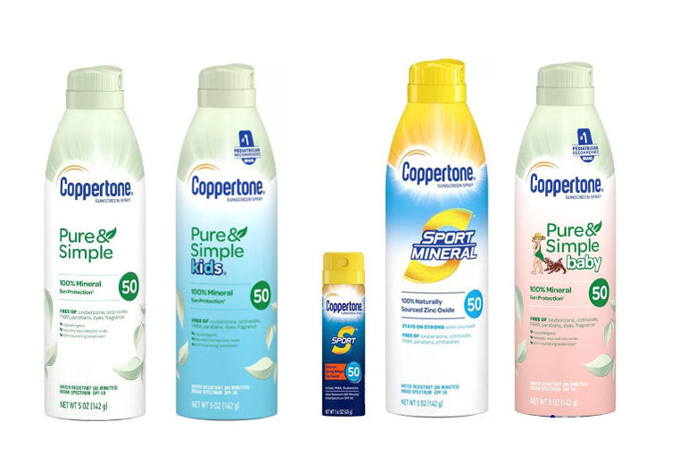 recalled coppertone products