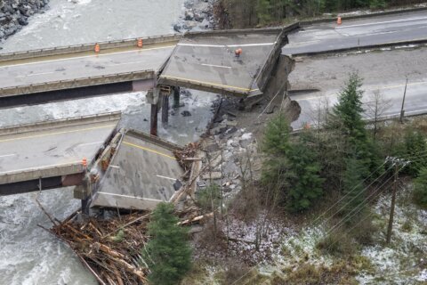 Some roads partially reopened in flooded British Columbia