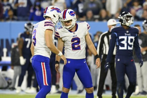 Buffalo Bills' Bass-line has a long and accurate kick to it