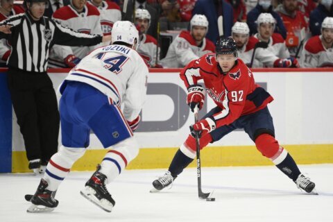 Kuznetsov, Ovechkin lead Caps over Canadiens 6-3