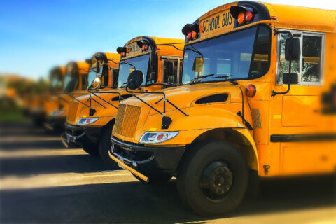 Bus drivers for Arlington Co. schools strike for better pay
