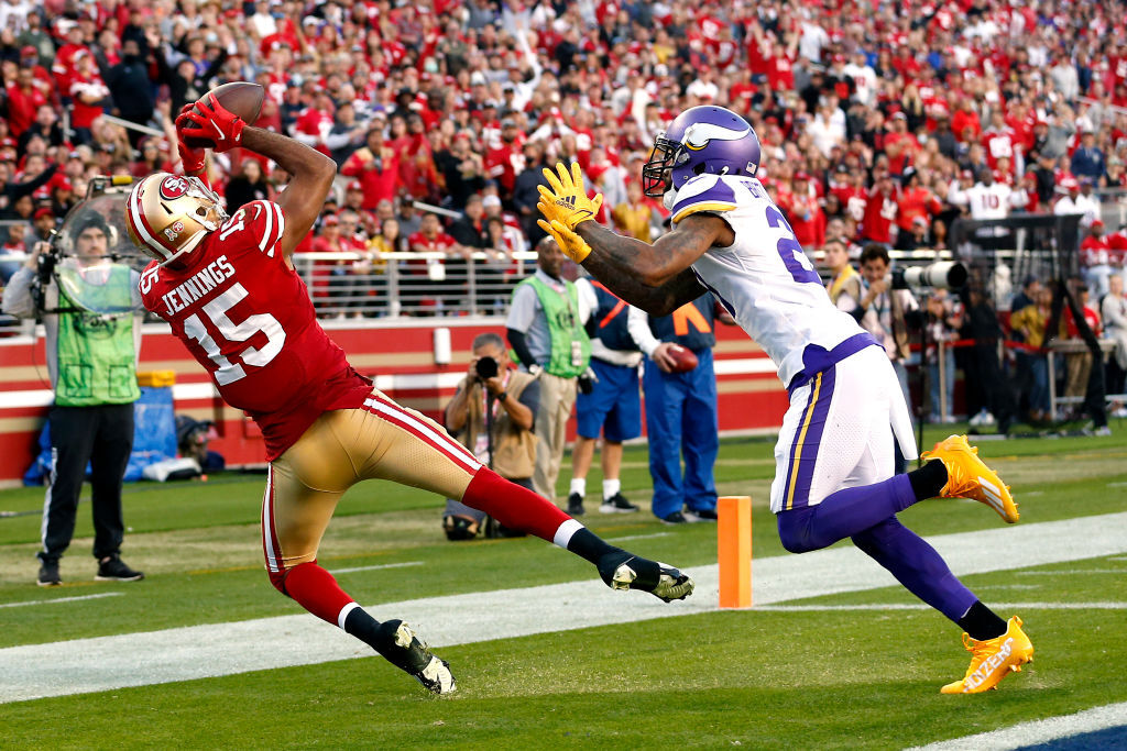 <p><em><strong>Vikings 26</strong></em><br />
<em><strong>49ers 34</strong></em></p>
<p>Perhaps Mike Zimmer should have specified <a href="https://www.twincities.com/2021/11/22/vikings-mike-zimmer-wants-kirk-cousins-to-keep-being-aggressive-go-for-the-jugular/" target="_blank" rel="noopener">he wants Kirk Cousins to go for <em>the opponents&#8217;</em> jugular</a> and not Minnesota&#8217;s … or at least point him the right direction of who snaps him the ball. Oy vey.</p>
<blockquote class="twitter-tweet" data-width="500" data-dnt="true">
<p lang="en" dir="ltr">4th and goal. Kirk Cousins lines up under his guard. <a href="https://t.co/pSLh2YFdAb">pic.twitter.com/pSLh2YFdAb</a></p>
<p>&mdash; Dieter Kurtenbach (@dieter) <a href="https://twitter.com/dieter/status/1465111962656776196?ref_src=twsrc%5Etfw">November 29, 2021</a></p></blockquote>
<p><script async src="https://platform.twitter.com/widgets.js" charset="utf-8"></script></p>
