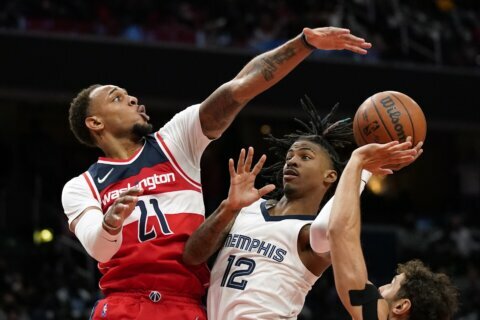 Wizards have 7 in double figures, rout Grizzlies 115-87