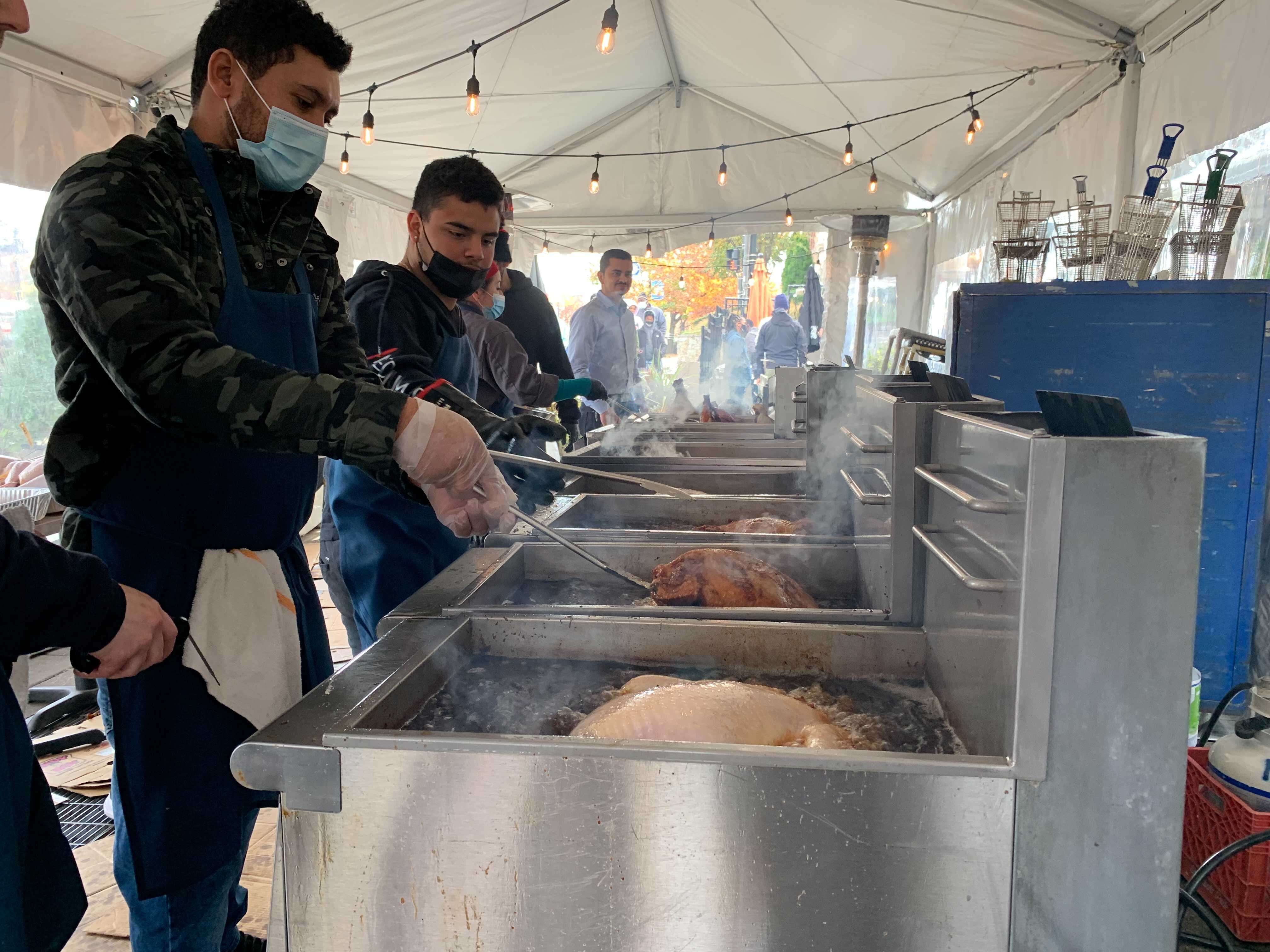 Annual Deep Frying of Turkeys in DC