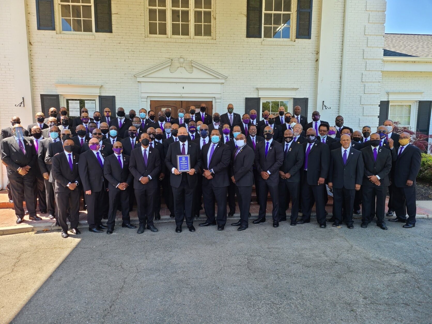 Members of the Gamma Pi Chapter of Omega Psi Phi. (Courtesy Richard Allison and Omega Psi Phi)