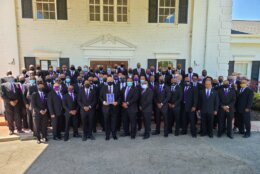 Members of the Gamma Pi Chapter of Omega Psi Phi. (Courtesy Richard Allison and Omega Psi Phi)