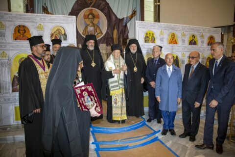 Orthodox patriarch blesses shrine near 9/11 memorial