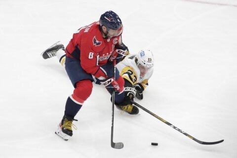 Capitals rout Penguins 6-1 in Crosby’s return