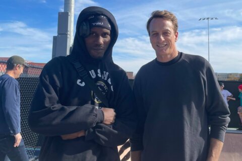 DC skateboarder finds a souvenir from his icon, Tony Hawk