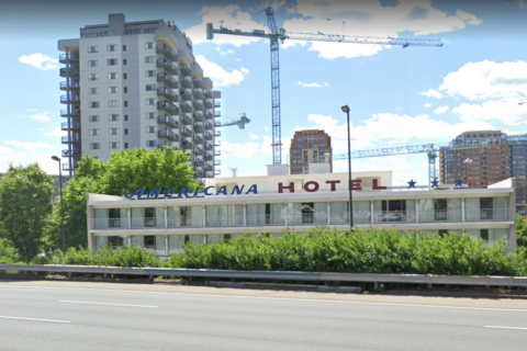 Plans submitted to replace Arlington’s Americana Hotel with residential high-rise
