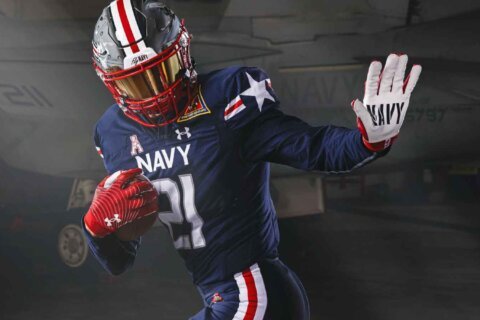 Navy Midshipmen unveil ‘Fly Navy’ uniforms for Army-Navy game