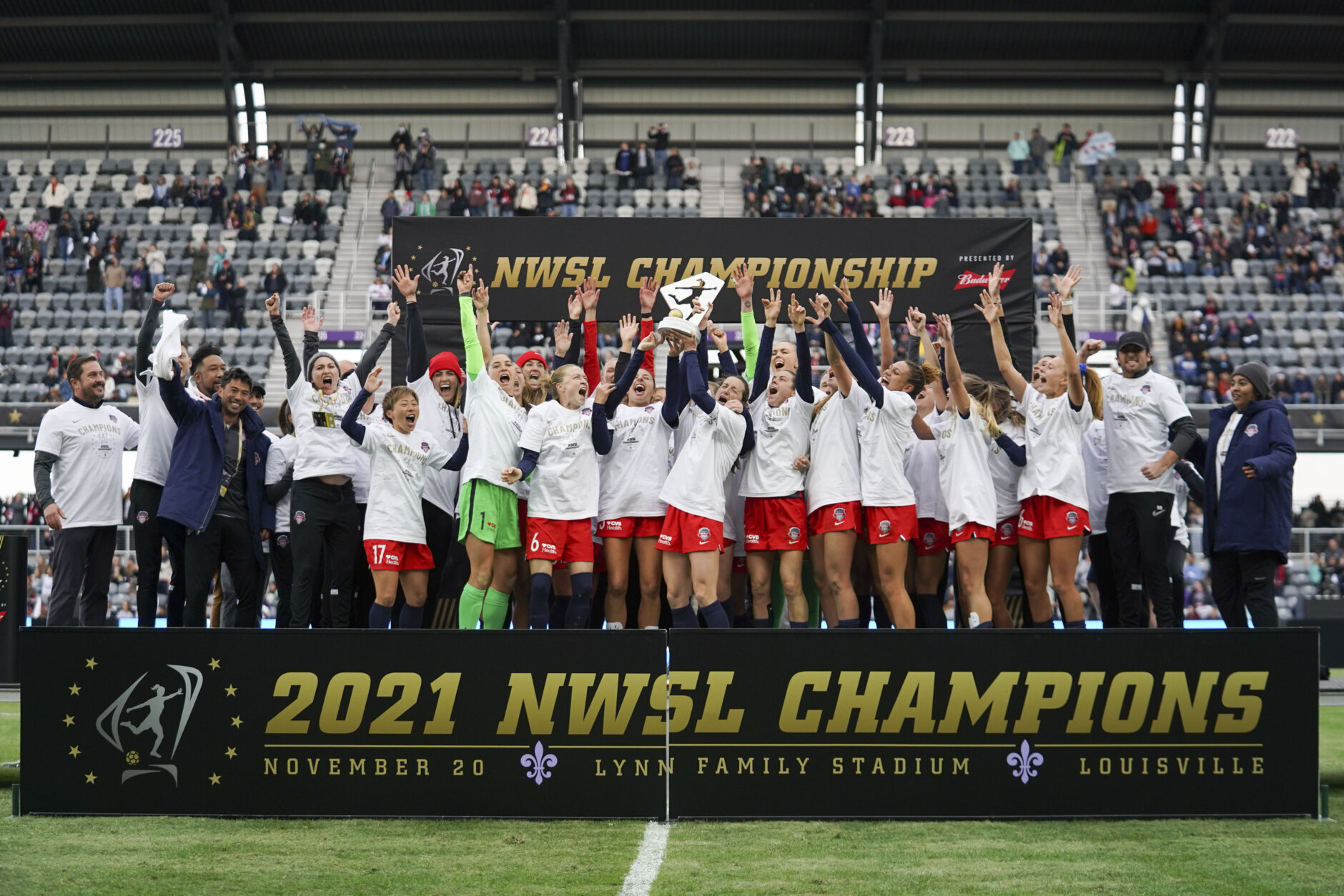 <h3>Spirit’s tumultuous season ends with a championship</h3>
<p>A year filled with high expectations for the Washington Spirit was almost derailed midway through its 2021 campaign.</p>
<p>Spirit head coach <a href="https://wtop.com/local-sports/2021/09/washington-spirit-head-coach-fired-banned-from-soccer-league/" target="_blank" rel="noopener">Richie Burke was banned following an investigation into abusive behavior toward players.</a> Meanwhile, reports of mismanagement from ownership, including turning a blind eye toward Burke&#8217;s actions, drove a <a href="https://wtop.com/dc/2021/10/washington-spirit-co-owner-steve-baldwin-resigns/" target="_blank" rel="noopener">fan and player protest calling for the sale of the team</a>. Lastly, the team was forced to forfeit two matches after it violated the league&#8217;s COVID-19 protocols.</p>
<p>Despite all the controversies, <a href="https://wtop.com/soccer/2021/11/through-adversity-washington-spirit-looks-to-make-nwsl-championship-run/" target="_blank" rel="noopener">the players came together to let their play do the talking</a>. Under interim coach Kris Ward, the Spirit went on an unprovable run of eight victories in their final nine games to capture <a href="https://wtop.com/soccer/2021/11/spirit-wins-nwsl-title-2-1-in-extra-time-over-red-stars/" target="_blank" rel="noopener">the club’s first-ever NWSL Championship</a>.</p>
<p>Heading to 2022, the Spirit&#8217;s depth and talent could have them poised to win it all again. With the league’s top goal scorer (Ashley Hatch), Goalkeeper of the year (Aubrey Bledsoe), and Rookie of the Year (Trinity Rodman) all returning, Washington could become a force to be reckoned with for years to come.</p>
<p><em>— José Umaña</em></p>

