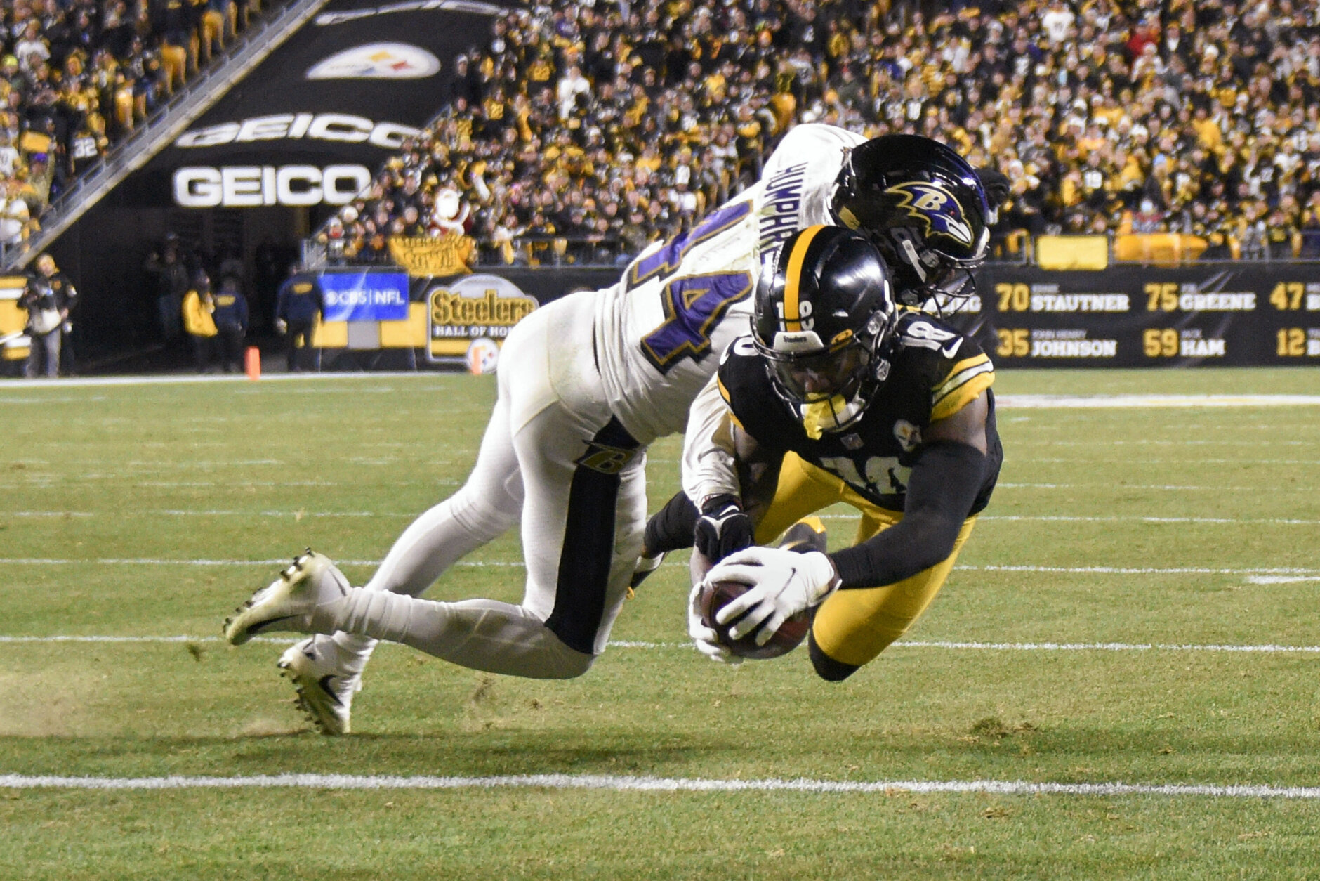 <p><em><strong>Ravens 19</strong></em><br />
<em><strong>Steelers 20</strong></em></p>
<p>Baltimore had <a href="https://twitter.com/ESPNStatsInfo/status/1467631566088200196?s=20" target="_blank" rel="noopener">a once-in-a-generation drive</a> against Pittsburgh&#8217;s worst defense since 1988, but the 30th game between Mike Tomlin and John Harbaugh was decided when the latter opted to go for two rather than take the game-tying extra point. Even if <a href="https://profootballtalk.nbcsports.com/2021/12/05/john-harbaugh-on-going-for-two-we-were-out-of-corners-tried-to-win-game-right-there/" target="_blank" rel="noopener">Harbaugh&#8217;s reasoning is sound</a> (<a href="https://www.espn.com/nfl/story/_/id/32800759/ravens-john-harbaugh-decision-go-2-game-tying-pat-loss-steelers-were-pretty-much-corners" target="_blank" rel="noopener">and his movie references on point</a>), the Ravens may just regret not burying the Steelers while they had the chance. <a href="https://www.youtube.com/watch?v=7oXtISrMwVc" target="_blank" rel="noopener">Hooo ahhh</a>.</p>

