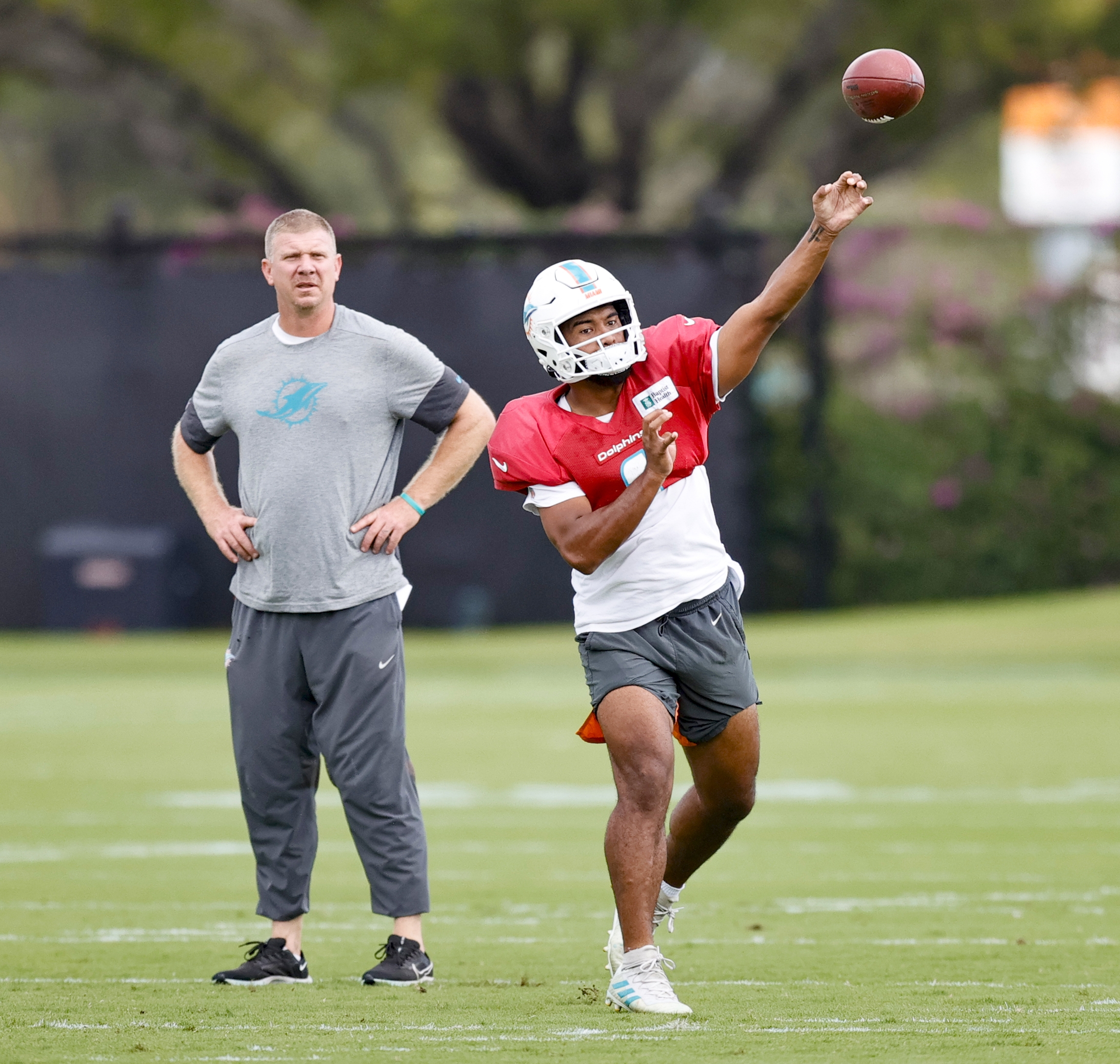 Now off COVID-19 list, Waddle back at practice for Dolphins