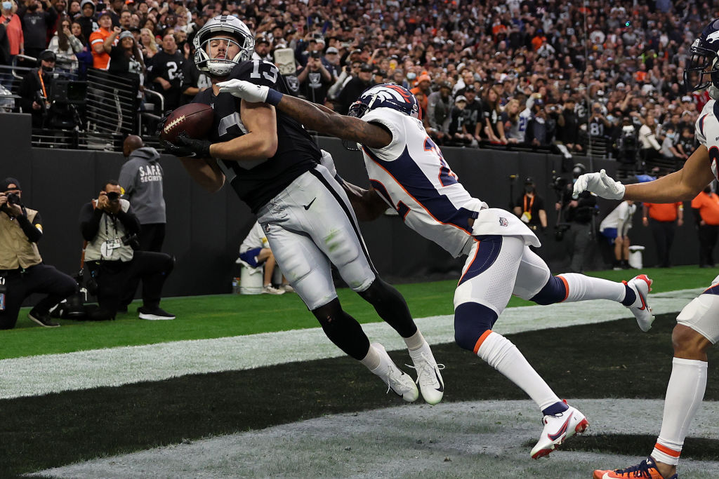 <p><em><strong>Broncos 13</strong></em><br />
<em><strong>Raiders 17</strong></em></p>
<p>Hunter Renfrow (not to be confused with MLB&#8217;s Hunter Renfroe) is sneaky good and so is Las Vegas. Considering the way the two teams ahead of them in the wild card race (Baltimore and the LA Chargers, who they play head-to-head to end the regular season), the Raiders just might mess around and make the playoffs despite an in-season coaching change.</p>
