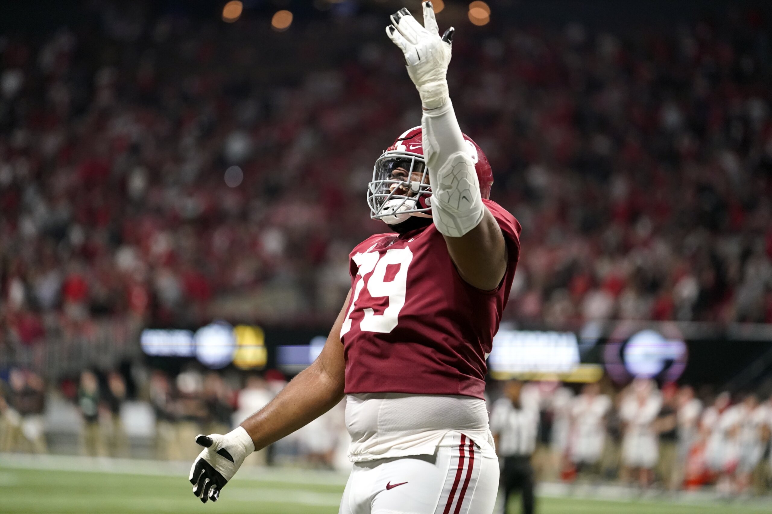 alabama s o line comes up big in sec championship vs georgia wtop news