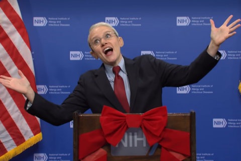 Kate McKinnon returns to ‘SNL’ as Dr. Fauci with a holiday pandemic message
