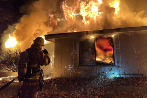 Vacant Annapolis home goes up in flames