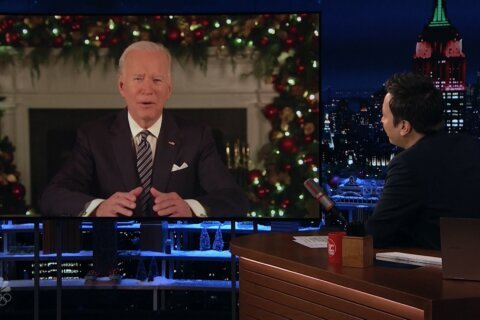 Biden talks Washington partisanship in first late-night interview as president