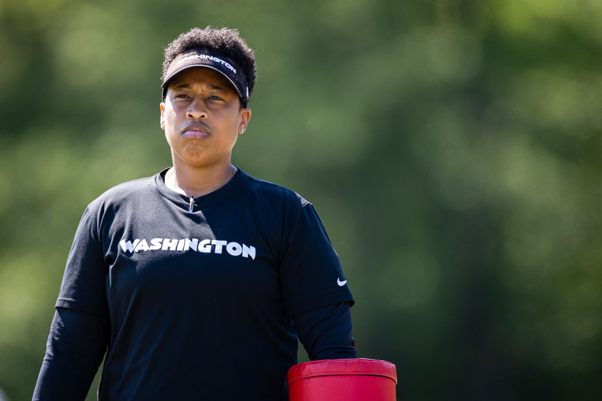 Washington's Jennifer King becomes first Black woman to serve as a lead  position coach in NFL game