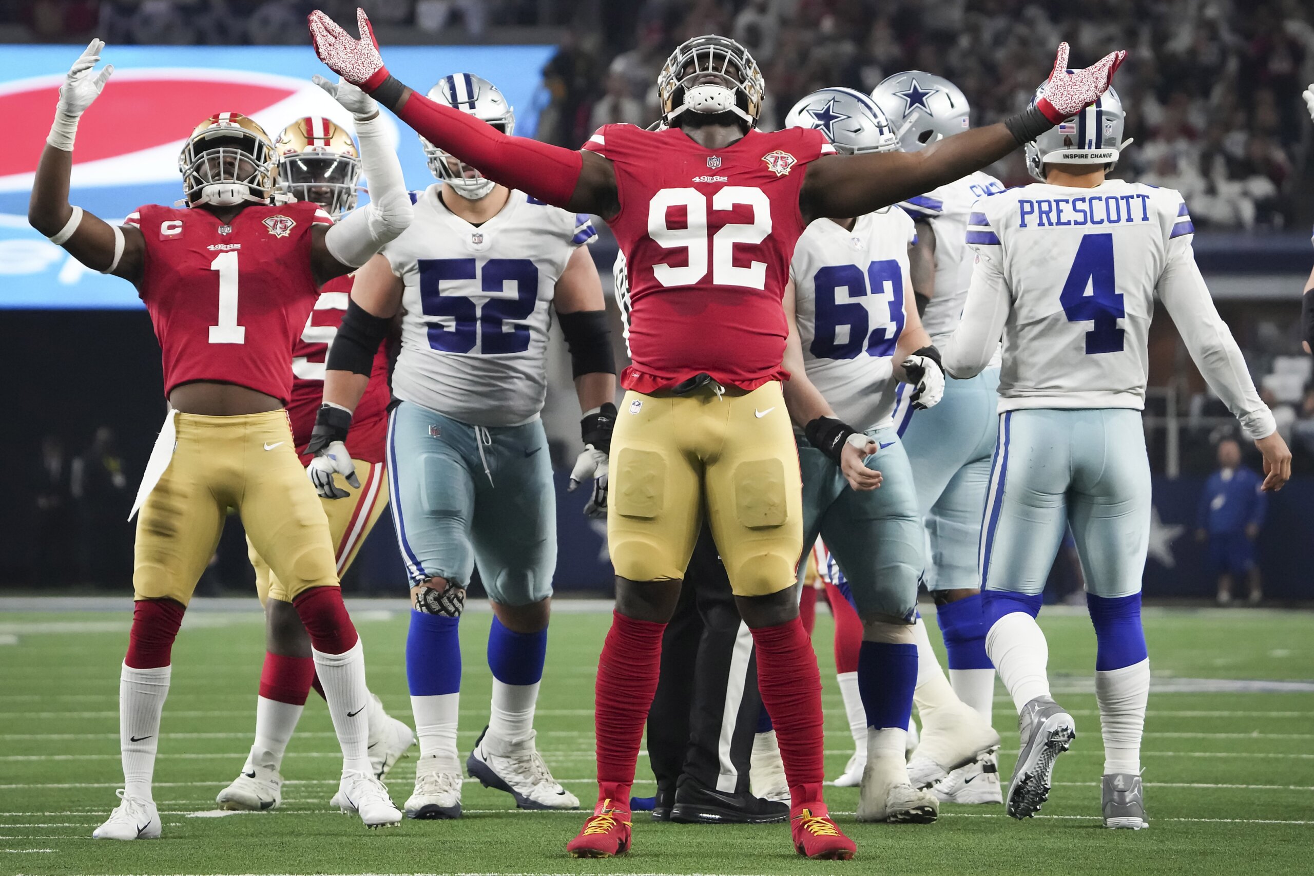 49ers survive once again to advance in playoffs to Green Bay WTOP News