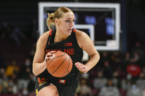 Bibby has a night, leads No. 17 Maryland women past Rutgers