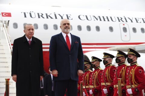 Turkish leader Erdogan visits Albania to boost ties