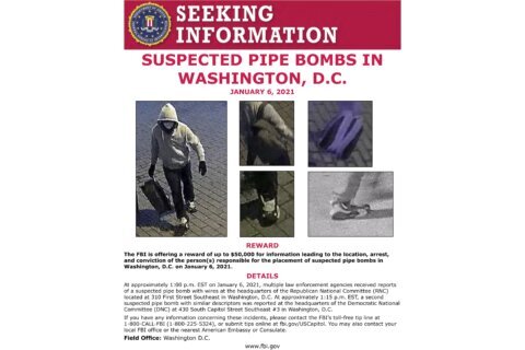 FBI still hunting Jan. 6 suspects, pipe bomber a year later