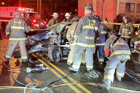 Driver critically injured after DC crash that left them trapped inside car
