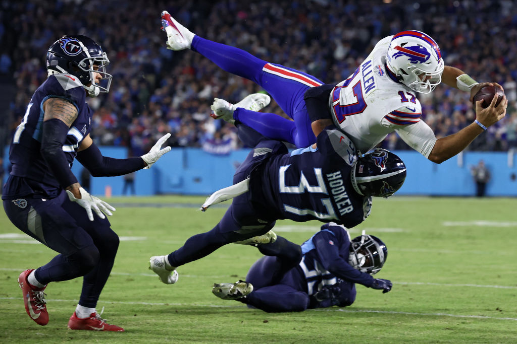 <p><em><strong>Patriots 17</strong></em><br />
<em><strong>Bills 47</strong></em></p>
<p>It&#8217;s hard to be perfect in pro football … but Buffalo&#8217;s offense was just about perfect by scoring touchdowns (<a href="https://profootballtalk.nbcsports.com/2022/01/16/josh-allen-first-td-pass-was-a-throwaway-i-had-no-idea-dawson-knox-caught-it/" target="_blank" rel="noopener">some even by accident</a>) <em>on every drive</em>.</p>
<blockquote class="twitter-tweet tw-align-center">
<p dir="ltr" lang="en">The Buffalo Bills just had the NFL’s first ever perfect offensive game.</p>
<p>No punts. No picks. No fumbles lost. No field goals. All touchdowns on every single drive until the kneel downs.</p>
<p>And they did it against a top five defense.</p>
<p>— Brett Kollmann (@BrettKollmann) <a href="https://twitter.com/BrettKollmann/status/1482566123757326336?ref_src=twsrc%5Etfw">January 16, 2022</a></p></blockquote>
<p><script async src="https://platform.twitter.com/widgets.js" charset="utf-8"></script></p>
<p>Given all <a href="https://www.si.com/extra-mustard/2022/01/13/bart-scott-tells-josh-allen-to-take-viagra" target="_blank" rel="noopener">the talk of Viagra before the game</a> and the, um, <a href="https://twitter.com/bubbaprog/status/1482555086819758089?s=21">related paraphernalia thrown on the field during the game</a>, it was stunning to see a Bill Belichick defense so unprecedentedly flaccid.</p>
