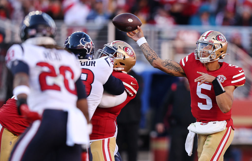 <p><em><strong>Texans 7</strong></em><br />
<em><strong>49ers 23</strong></em></p>
<p>I know it came against a lousy Houston team but Trey Lance was a San Francisco treat for a 49ers team on the brink of a return to the playoffs. I don&#8217;t like his chances in L.A. against Aaron Donald and company but Lance has the weapons to look good in 2022.</p>
