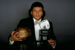 24 Oct 1998:  Marco Etcheverry poses for a picture during the MLS Gala at the Century Plaza Hotel in Los Angeles, California. Mandatory Credit: Harry How  /Allsport