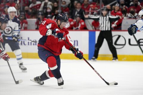 Capitals’ Orlov suspended 2 games for kneeing Jets’ Ehlers