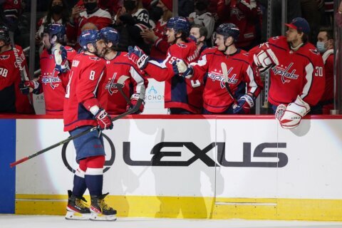 Ovechkin scores 27th, Capitals beat Jets 4-3 in OT