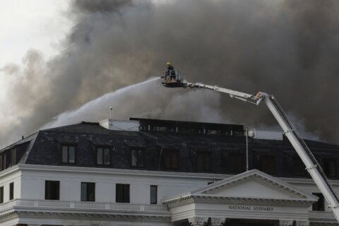 Firefighters finally leave South Africa Parliament complex