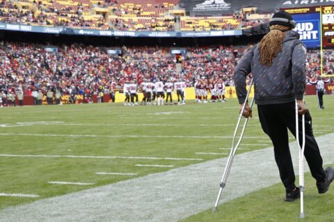 Chase Young’s rehab time is unknown but his knee is ‘getting better every day’