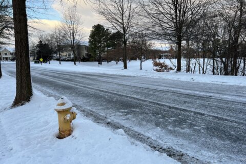 Slushy roads, very chilly Friday morning in the district