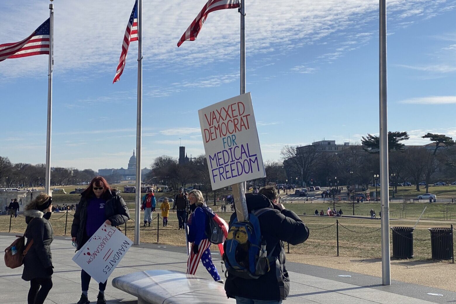 Thousands march in DC against COVID-19 vaccine mandates