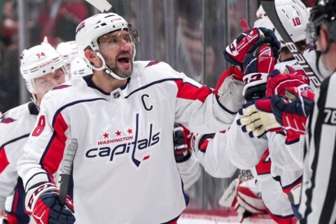 Alex Ovechkin passes Jaromir Jagr for third on the NHL career goals list with 767