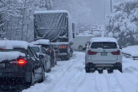 Traffic jams and power outages marked DC area ahead of nightly freeze