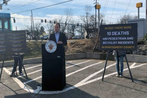 Maryland lawmakers highlight rise in pedestrian deaths at site of fatal crash